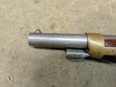 French Mle 1822 Flintlock Percussion Pistol made at Mutzig Arsenal - dated 1856 - Image 9 of 15