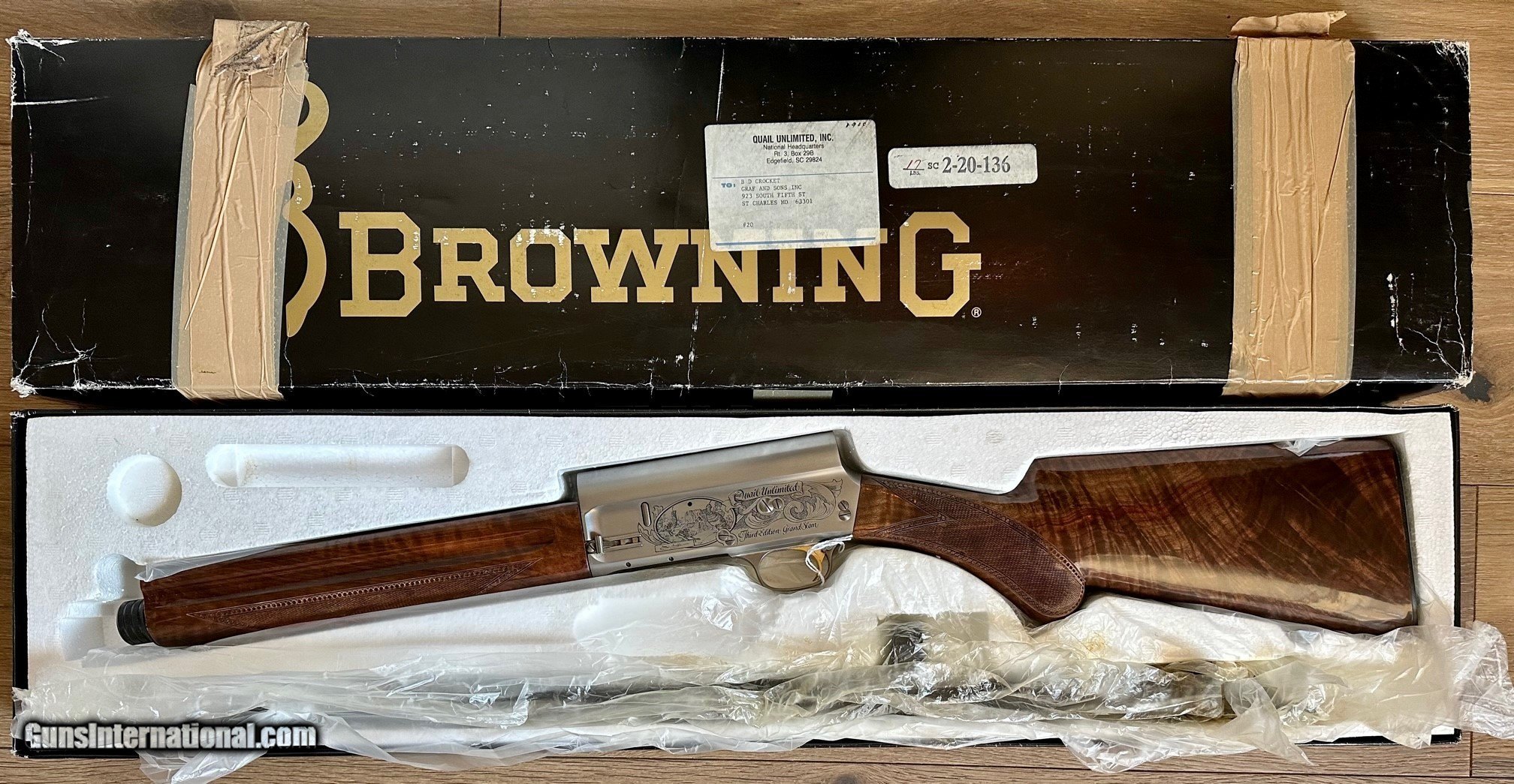 Browning A-5 Quail Unlimited Grand Slam Third Edition #20/100