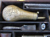Scare & Rare Colt triple cased group of 3 Colt Percussion Revolvers with accoutrements - 1851 Colt Navy, 1849 Colt Pocket & 1855 Colt Root in case - 2 of 15