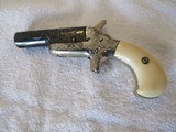 Rare Colt 3rd Model Derringer "Thuer" Pistol - 41RF with Factory Scroll Engraved frame & Barrel with Ivory Grips - 1 of 9