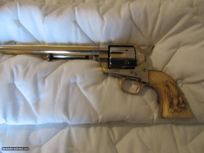 Extremely Rare, Scarce 1 of 3 Gold Washed Original Colt Single Action Army Revolver made 1875 in Excellent Condition
