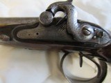Antique Oakes 19th Century Percussion Double Barrel Engraved Pistol in Very Good Condition - 2 of 15