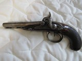 Antique Oakes 19th Century Percussion Double Barrel Engraved Pistol in Very Good Condition - 1 of 15