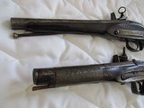 Pair Rare Italian made miguelet lock pistols - Not perfectly matched, Circa 1750 18th Century - 12 of 14