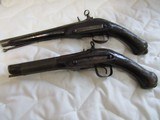 Pair Rare Italian made miguelet lock pistols - Not perfectly matched, Circa 1750 18th Century - 8 of 14