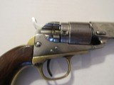 Antique Colt Pocket Navy Conversion Model with 4 1/2 inch octagon barrel in 38RF - Nickel with Walnut Grips - 2 of 8