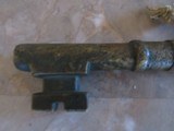 Antique Primitive R. Kern Jailer Barrel Key Gun - 1850's Matchlock Black Powder with Lancaster, Pa Maker's Markings - 2 of 10