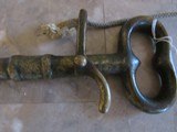 Antique Primitive R. Kern Jailer Barrel Key Gun - 1850's Matchlock Black Powder with Lancaster, Pa Maker's Markings - 3 of 10