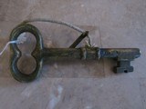 Antique Primitive R. Kern Jailer Barrel Key Gun - 1850's Matchlock Black Powder with Lancaster, Pa Maker's Markings - 4 of 10