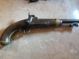 "U.S" I. N. Johnson .54 cal Dragoon Horse Percussion Pistol - Model 1842 dated 1853 with original Pommel Holster - 1 of 15