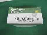 Remington .45 ACP Auto Subsonic 230 grain JHP Self Protection Ammo - 1 box 50 rds - 2 of 2
