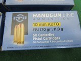 10mm AMMO Ammunition PPU 4 boxes of 50 rounds for Total 200Rds FMJ 170gr - 2 of 3
