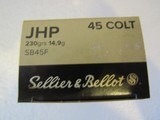 45 LONG COLT - COLT - LC AMMUNITION S&B (SELLIER & BELLOT) BOX 50 ROUNDS HOLLOW POINTS - 3 of 5
