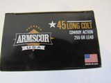 45 LONG COLT - COLT - LC AMMUNITION - ARMSCOR 255 GRAIN LFNP
BOX 50 ROUNDS COWBOY ACTION - 4 of 5