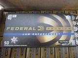 40 S&W - Federal Law Enforcement HST Tactical Hollow Points - (20 Boxes) 1000 Rounds 180 grain - 3 of 4