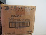 40 S&W 125 Grain FEDERAL PREMIUM FRANGIBLE RHT BALLISTICLEAN BC40CT1 1000 ROUNDS - 2 of 8