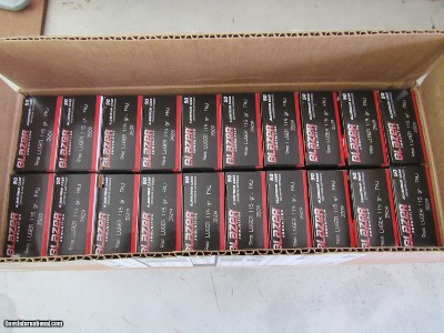 9mm Blazer 115 Grain FMJ Alum Casing
Case 1000 Rounds
$25 Shipping