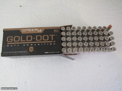 357 Magnum 158 Grain Hollow Point
CCI SPEER Gold Dot Hollow Point
Box 50 Rounds
Great Self Defense Protection Ammunition
