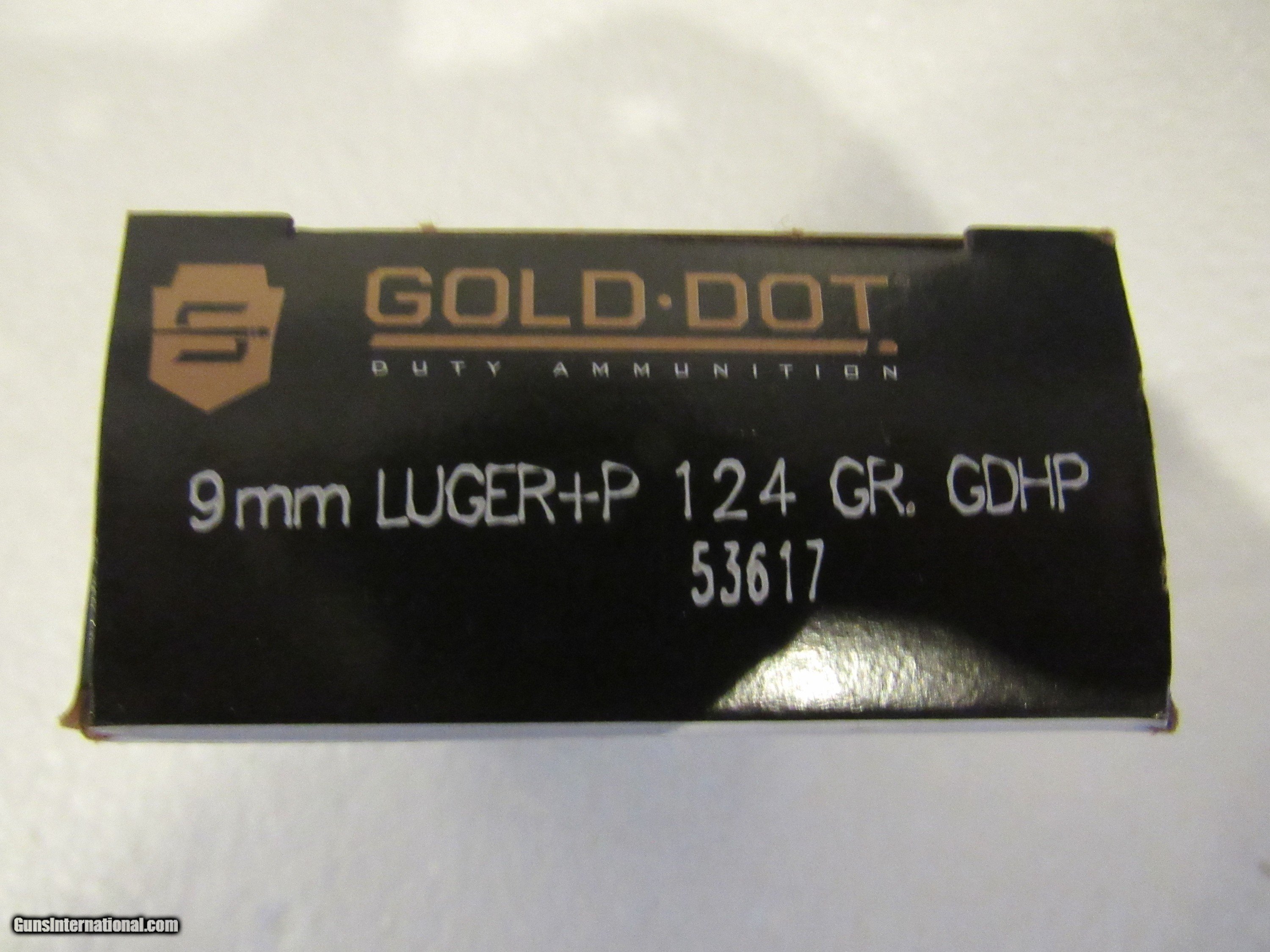 9mm +P 124 Grain Hollow Point - CCI SPEER Gold Dot - (1) Box 50 Rounds ...