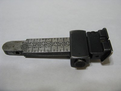 WALTHER SPORT MODELL REAR SIGHT LEAF, PRE-WAR, VG, RARE!