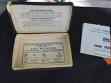 Colt Pocket Automatic Model .32 & .380 cal. Hammerless original Box w/papers - 1 of 15