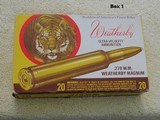 Weatherby .270 W.M. Magnum ultra high velocity, 2 boxes - 1 of 13