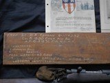 WW2 grouping Arasaka type 38 rifle w/capture papers Japanese swords 2
pictures-patches
and ship box 1943 - 3 of 15