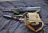 Early 1983 Clayco Sports AK Pre Ban 7.62X39 green/black furniture all matching including Bayonet - 1 of 15