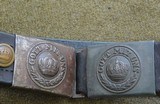 WW1 German "HATE BELT" 2 buckles unusuall - 12 of 15