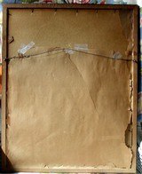 Original John Hauser 1906 painting of Plains Indians with 66 Winchester gouache on board 16 X 20 - 14 of 14