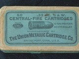 Union Metalic Cartridge Co. .32 cal S & W 2pc. box full EX++ condition - 9 of 10