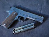 WW1 Colt 1911 45 auto Mfg. 1917 EX+ lanyard mags & officers mag pouch - 15 of 15