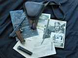 Japanese Nambu T 14 with Holster and capture papers to USMCR Corsait Pilot 1945 - 1 of 15