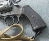 Webley 1918 Mark VI British Army Service Revolver " Boer War " .455 cal. w/Holster and Lanyard - 12 of 15