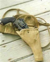 Webley 1918 Mark VI British Army Service Revolver " Boer War " .455 cal. w/Holster and Lanyard - 1 of 15