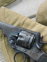 Webley 1918 Mark VI British Army Service Revolver " Boer War " .455 cal. w/Holster and Lanyard - 5 of 15