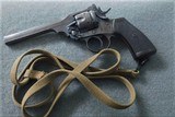 Webley 1918 Mark VI British Army Service Revolver " Boer War " .455 cal. w/Holster and Lanyard - 4 of 15