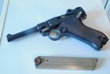 German Luger Erfurt 1916-1920 Double Date Police rework for WW2 capture papers holster & flag - 11 of 15