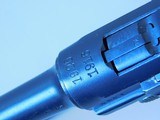 German Luger Erfurt 1916-1920 Double Date Police rework for WW2 capture papers holster & flag - 7 of 15