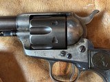 Colt Single Action, mfg. 1882, 45 caliber, 7-1/2 barrel, Eagle grips, 85% - 5 of 15