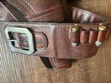 1880s J.S. Collins Money Belt and Holster for Colt SA 7-1/2 barrel 44-45 caliber Cond EX++ - 10 of 14