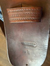 1880s J.S. Collins Money Belt and Holster for Colt SA 7-1/2 barrel 44-45 caliber Cond EX++ - 12 of 14