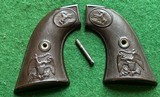 Colt grips original 1st gen. Eagle grips Guta Percha w/screw from 1883 Colt 45 cal. - 1 of 13