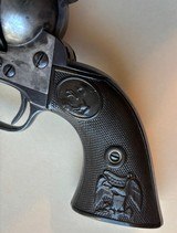 Colt grips original 1st gen. Eagle grips Guta Percha w/screw from 1883 Colt 45 cal. - 8 of 13