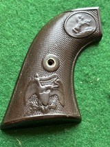 Colt grips original 1st gen. Eagle grips Guta Percha w/screw from 1883 Colt 45 cal. - 6 of 13