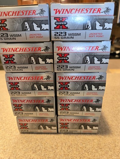 Winchester. 223 WSSM55 grain