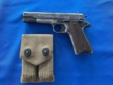 Colt 1911 US Army 1918 2 magazines 1917 pouch 45 ACP