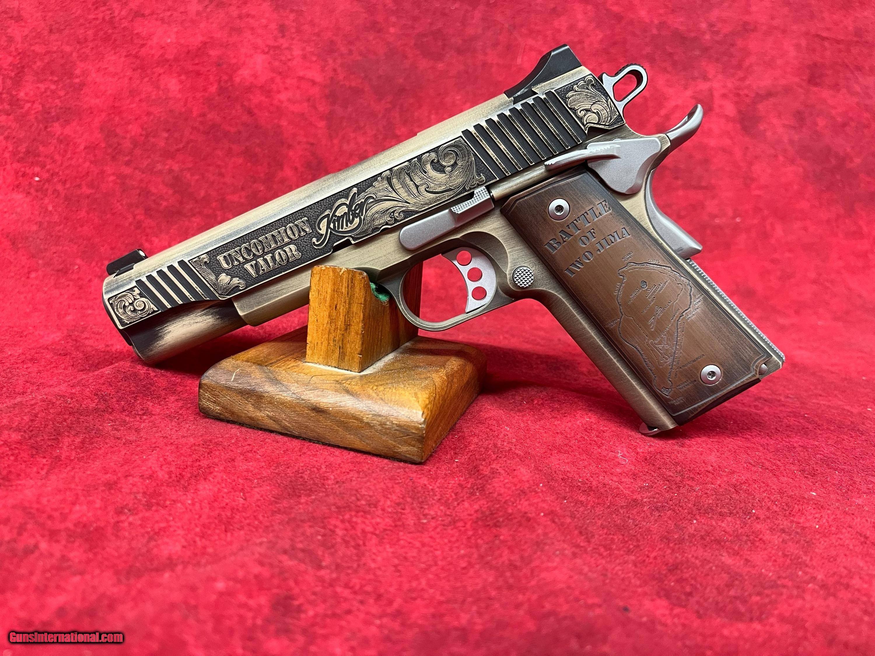 KIMBER CUSTOM II 45 ACP IWO JIMA COMMEMORATIVE UNCOMMON VALOR LIMITED ...