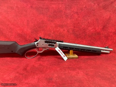 Marlin 1895 Trapper 45-70 Gov 5+1 16.17" Satin Threaded Barrel, Picatinny Rail Stainless Steel Receiver, Black Adj Magpul ELG Synthetic Stock 