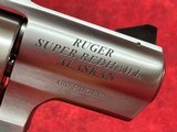 Ruger Super Redhawk Alaskan Small Frame 480 Ruger 6rd 2.50" Satin Stainless Steel, Black Hogue Finger Groove Monogrip,  Exposed Hammer (5302& - 2 of 3